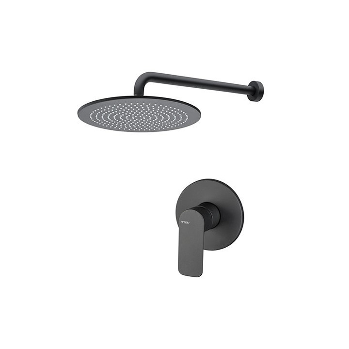 Zestaw natryskowy Vema Slate, podtynkowy, 1 wyjście wody, deszczownica 20cm, chrom