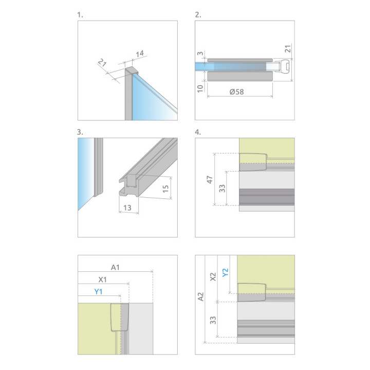 Front kabiny Radaway Furo Black KDJ 90, wersja lewa, ze ścianką, 90x200cm, drzwi przesuwne, szkło przejrzyste, profil czarny