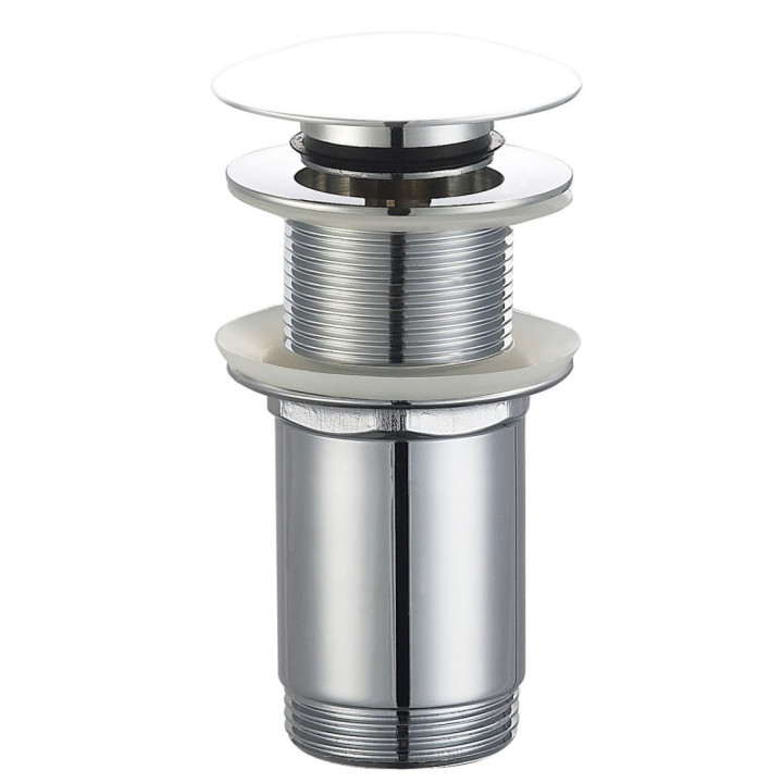 Korek do umywalki Oltens Rovde, klik-klak, bez przelewu, czarny mat