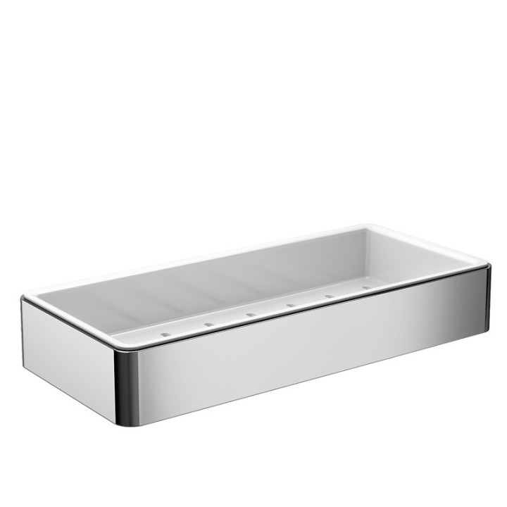 Uchwyt na papier toaletowy Emco Art, bez pokrywy, chrom