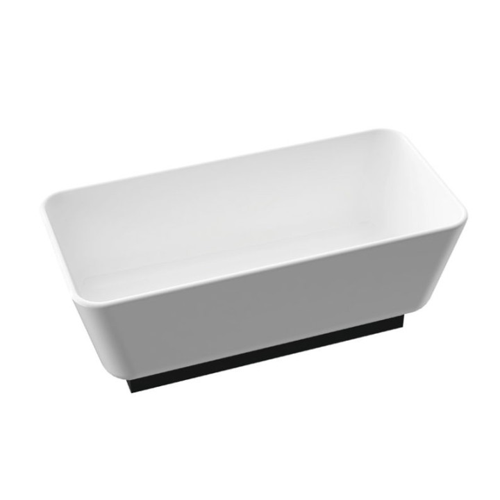 Wanna wolnostojąca Marmorin Wila I, 180x80cm, bez przelewu, biały połysk