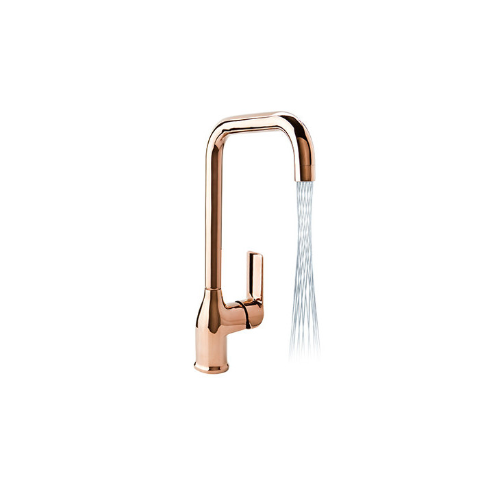 Bateria kuchenna Valvex Aurora, stojąca, wysokość 365mm, perlator Mikado, dźwignia z boku, chrom