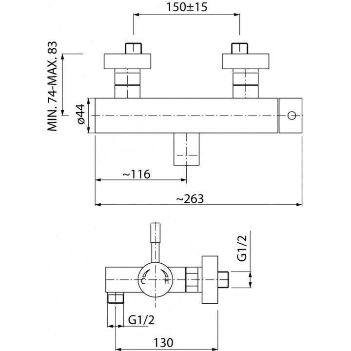 Bateria natryskowa Valvex Vegane Nero, natynkowa, zestaw natryskowy, czarny