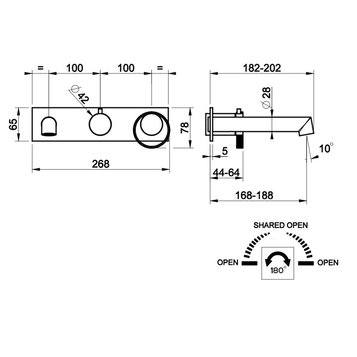 Bateria wannowa wolnostojąca Gessi Anello, 2 wyjścia wody, zestaw natryskowy, chrom