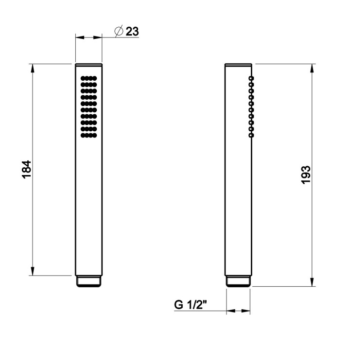 Słuchawka prysznicowa Gessi Anello, 1-funkcyjna, chrom