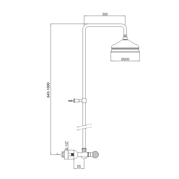 Bateria natryskowa solo Giulini G. Odessa- sanitbuy.pl