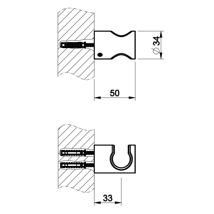 Przyłącze kątowe Gessi Shower316, stal szczotkowana
