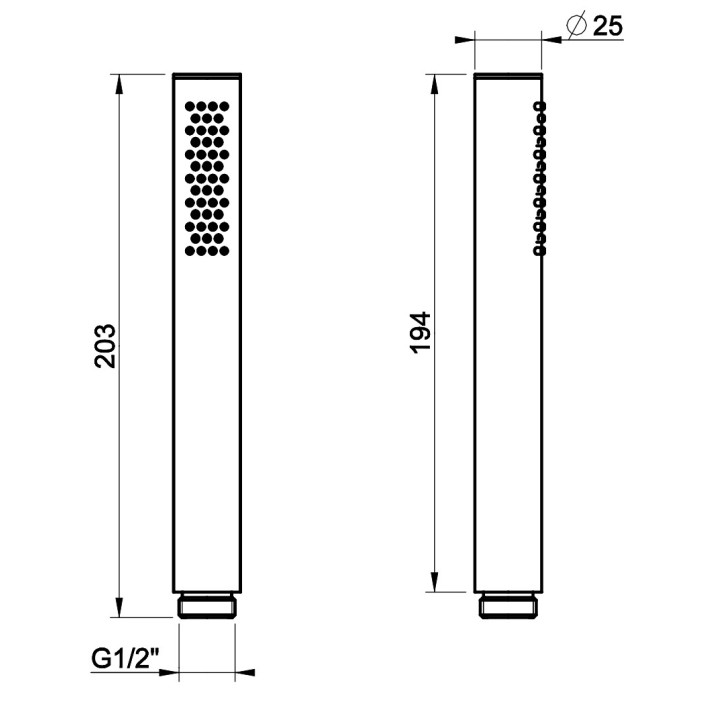 Uchwyt na słuchawkę prysznicową Gessi Shower316, regulowany, stal szczotkowana