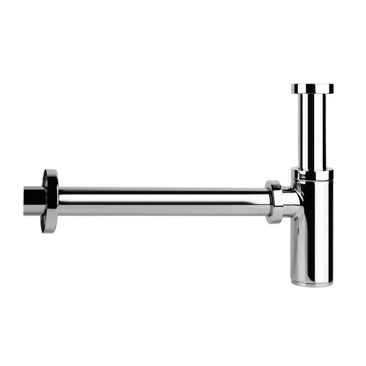 Syfon umywalkowy Gessi, 1 1/4", kwadratowy, Black Metal Brushed PVD