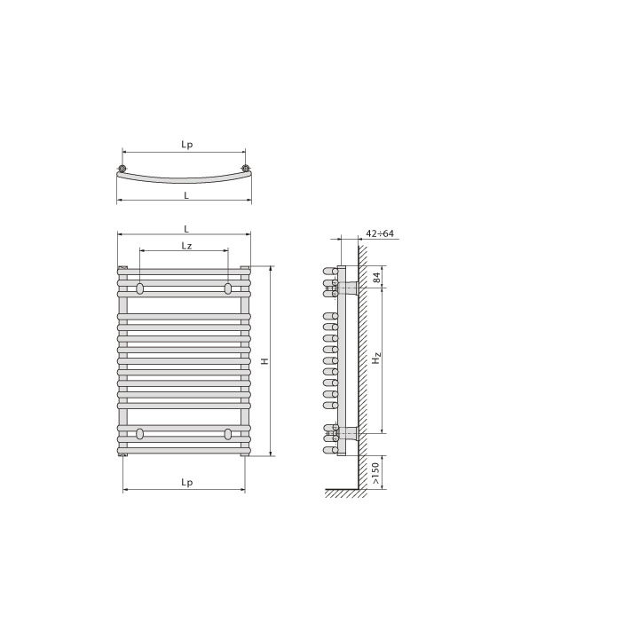 Grzejnik Purmo Santorini C 399x714 mm- sanitbuy.pl