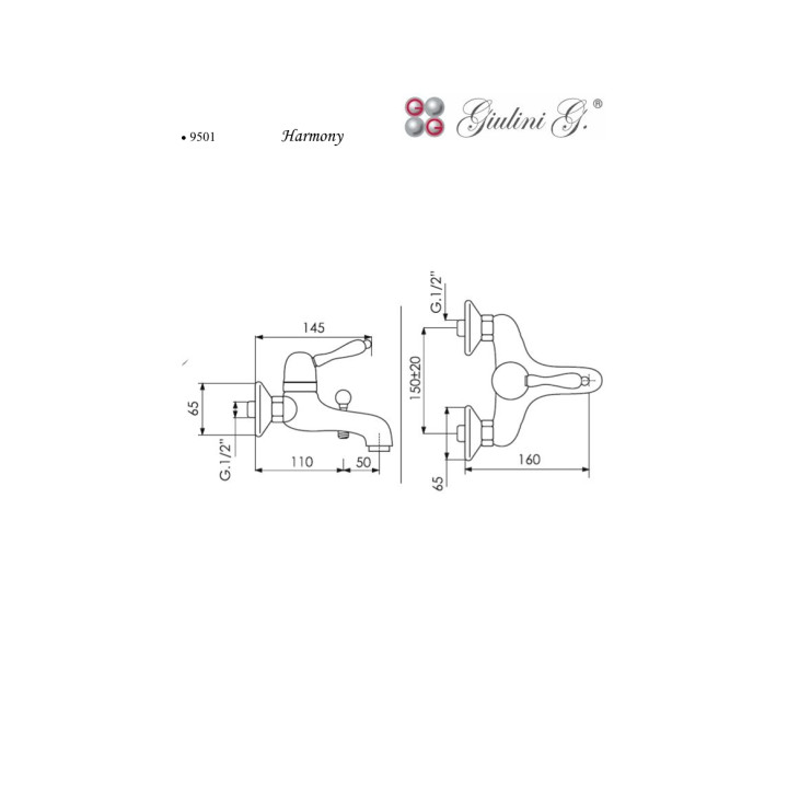 Bateria wannowa Giulini G. Harmony- sanitbuy.pl