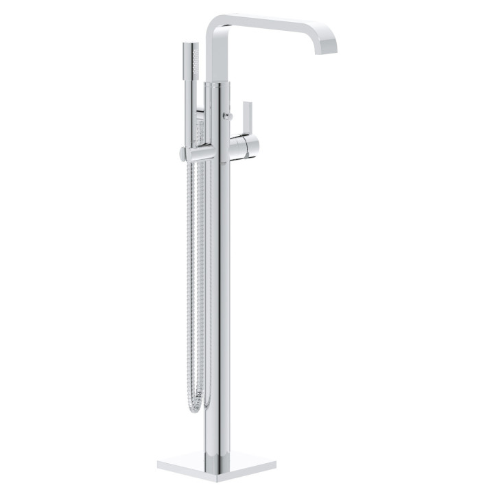 Bateria wannowa wolnostojąca Grohe Allure, wylewka 300mm, 2 wyjścia wody, zestaw natryskowy, chrom