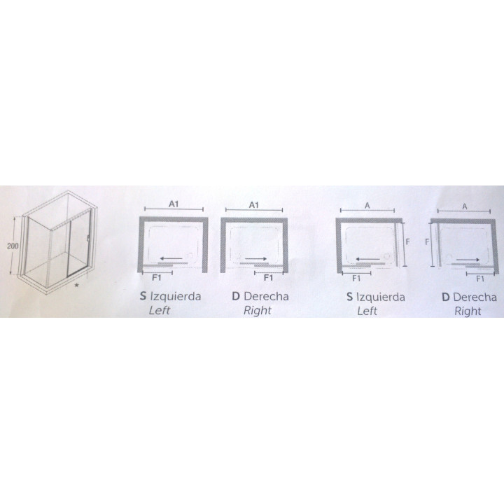 Drzwi prysznicowe prawe Novellini Opera 2P 147-151x200cm szkło przeźroczyste, profil czarny