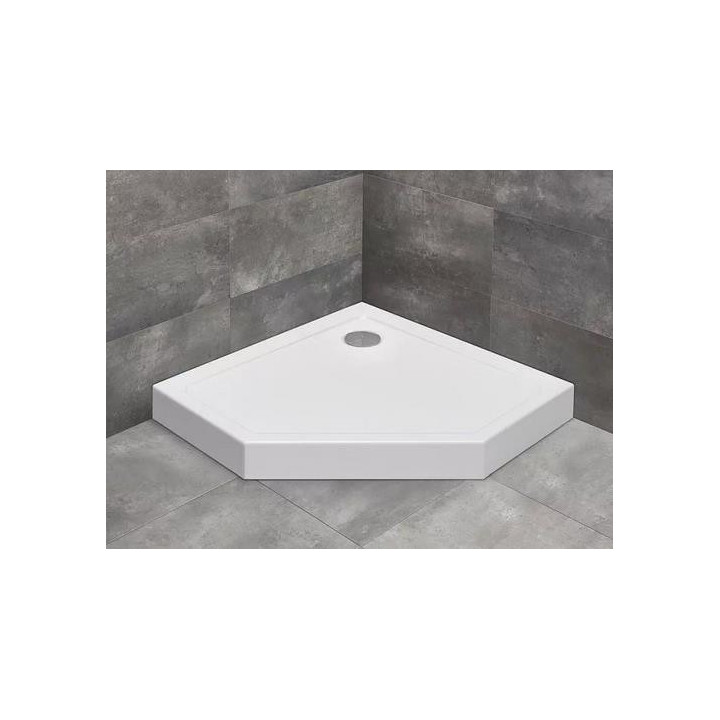 Brodzik pięciokątny Radaway Doros PT, 80x80cm, biały
