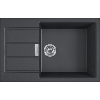 Zlewozmywak Franke Sirius 2.0 SD2 611-78 XL Tectonite, wbudowywany, 78x50cm, kolor Onyx