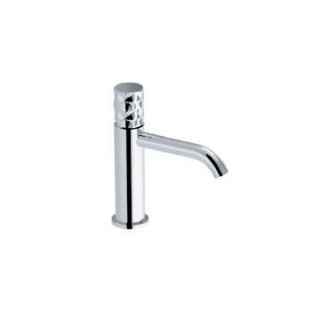 Bateria umywalkowa stojąca średnia, z korkiem click clack, Eurorama Eletta Chester - black brushed nickel