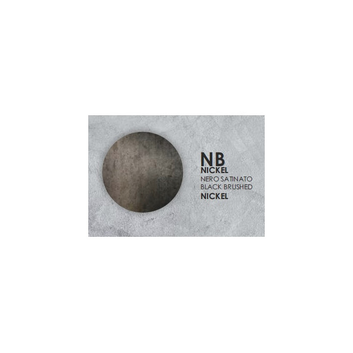 Bateria umywalkowa stojąca średnia, z korkiem click clack, Eurorama Eletta Chester - black brushed nickel