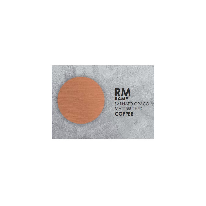 Bateria umywalkowa stojąca średnia, z korkiem click-clack, Eurorama Eletta Chester - matt brushed copper