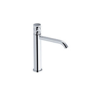 Bateria umywalkowa stojąca średnia, z korkiem click-clack, Eurorama Eletta Chester - black brushed nickel