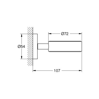 Mydelniczka Grohe Essentials, szklana