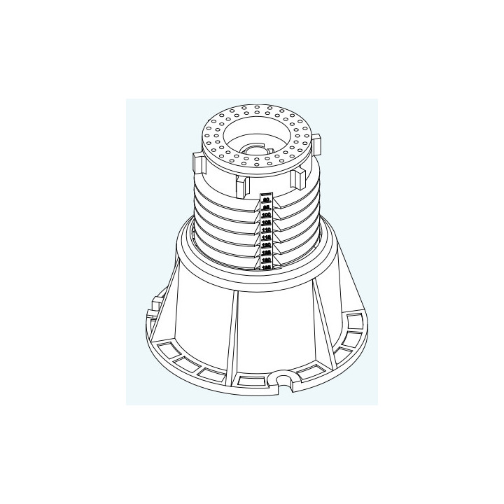 Nóżki do brodzika Sanswiss Marblemate, 85-140mm, 5 sztuk