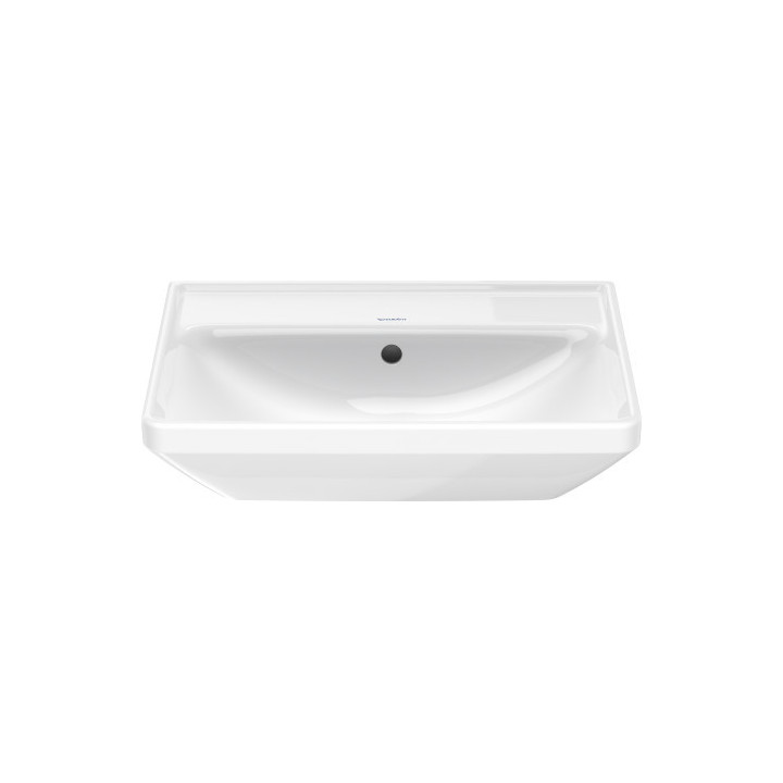 Umywalka wisząca Duravit D-Neo, 55x44cm, z przelewem, otwór na baterię, biała