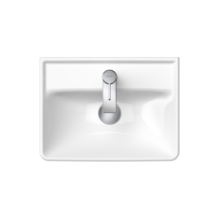 Umywalka wisząca Duravit D-Neo, 60x44cm, z przelewem, otwór na baterię, biała