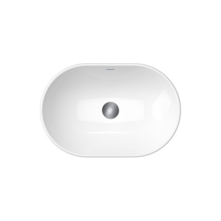 Umywalka stawiana na blat Duravit D-Neo, 40cm, okrągła, bez przelewu, bez otworu na baterię, biała