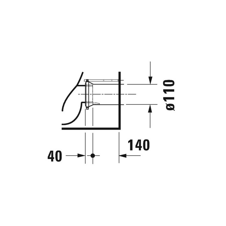 Miska toaletowa wisząca Duravit D-Neo Rimless, 54x37cm, bez rantu spłukującego, 4,5 l, UWL klasa 1, biała