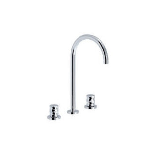 Bateria umywalkowa trzyotworowa, z korkiem click-clack, Eurorama Eletta Chester - brushed gold