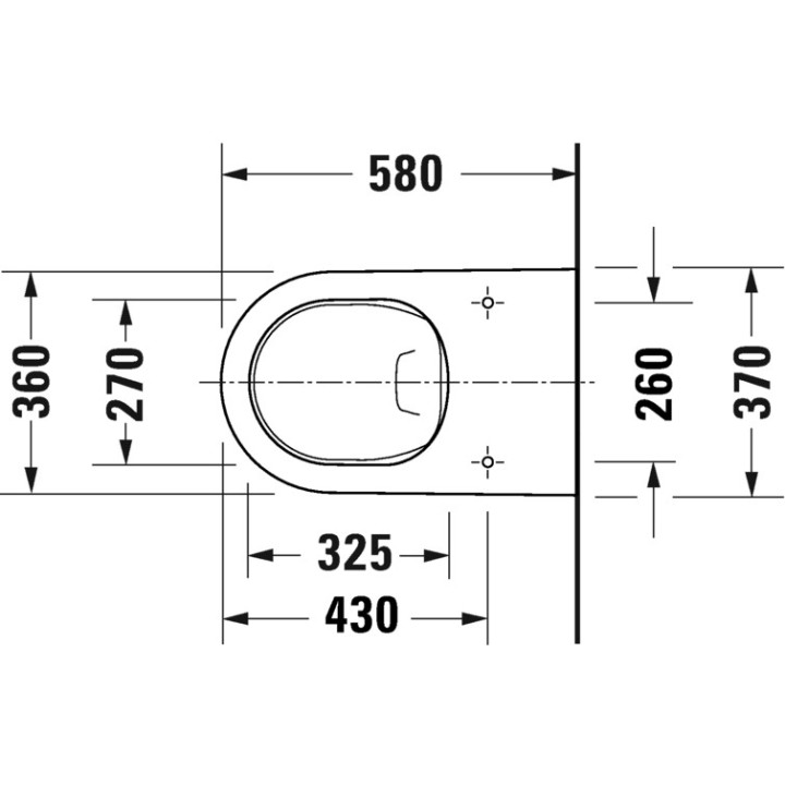 Miska toaletowa wisząca Duravit White Tulip Rimless, 54x37cm, bez rantu spłukującego, mocowanie Durafix, HygieneFlush, biała