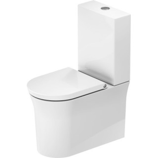 Miska do kompaktu WC Duravit D-Neo Rimless, 65x37cm, bez rantu spłukującego, 4,5 l, UWL klasa 1, biała