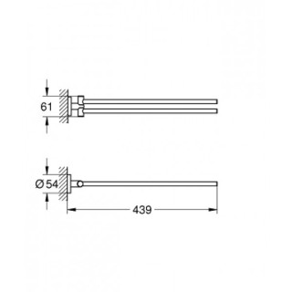 Grohe Rainshower kolano przyłączeniowe 1/2, brushed cool sunrise