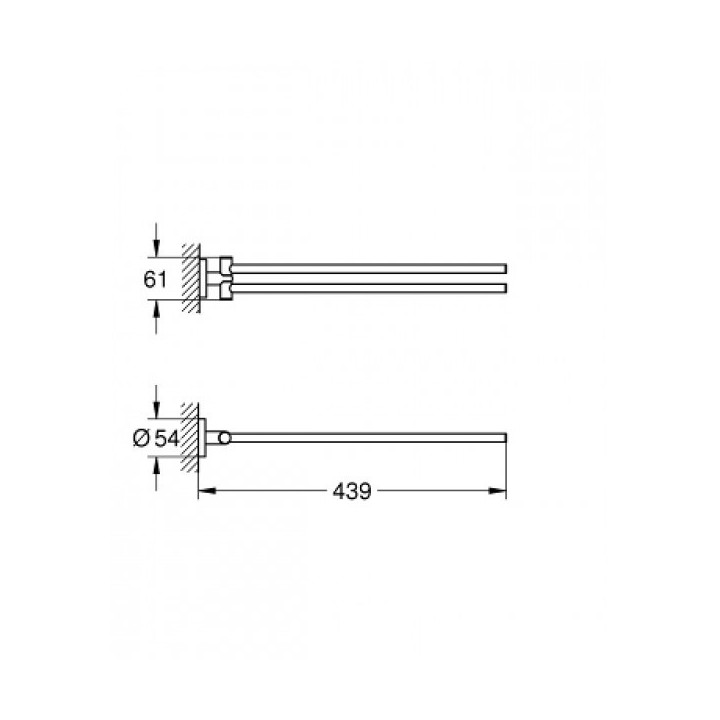 Grohe Rainshower kolano przyłączeniowe 1/2, brushed cool sunrise