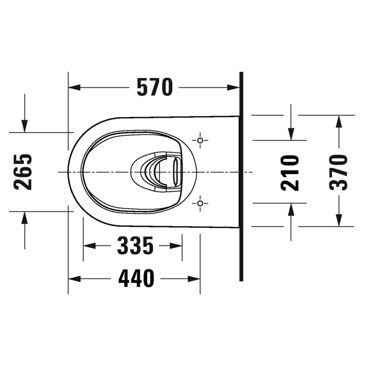 Miska toaletowa wisząca Duravit White Tulip Rimless, 54x37cm, bez rantu spłukującego, mocowanie Durafix, HygieneFlush, biała