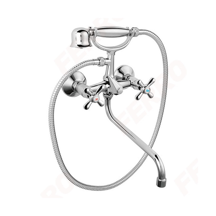 Bateria wannowa Ferro Retro ścienna- sanitbuy.pl