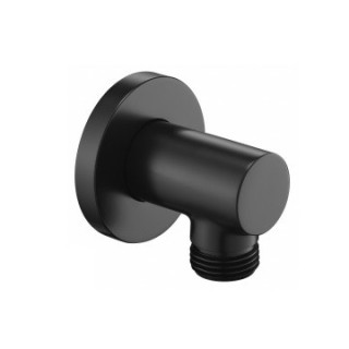 Przyłącze kątowe Omnires, mosiężne - czarne