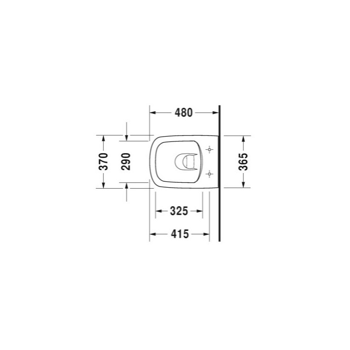 Miska toaletowa wisząca Compact Duravit Rimless DuraStyle - biała z powłoką WonderGliss