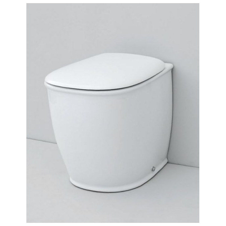 Miska stojąca Artceram Atelier, 37x52cm, bezrantowa, biały mat