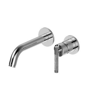 Bateria umywalkowa podtynkowa Graff Harley, element natynkowy - brushed brass