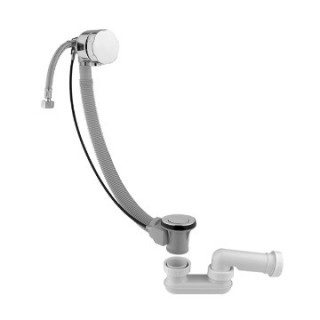 Syfon wannowy z przelewem i z napełnianiem przez przelew Graff - brushed brass