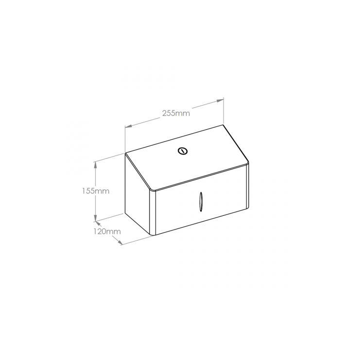 Pojemnik na ręczniki składane Merida Stella R10 Advanced Mini, stal matowa