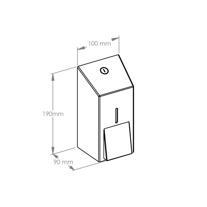 Dozownik mydła w płynie Merida Stella Mini, 400ml, stal matowa