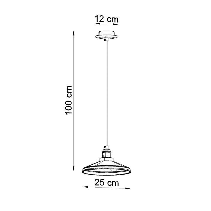 Kinkiet Sollux Ligthing Duomo, 14cm, E27 1x60W, czarny