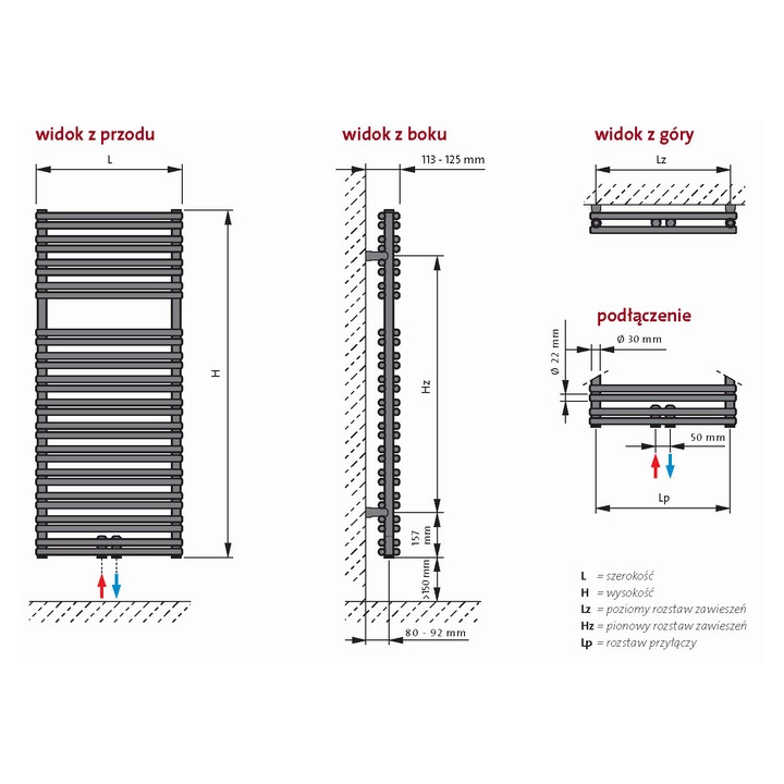 Grzejnik Purmo Apia 500x1134 mm- sanitbuy.pl