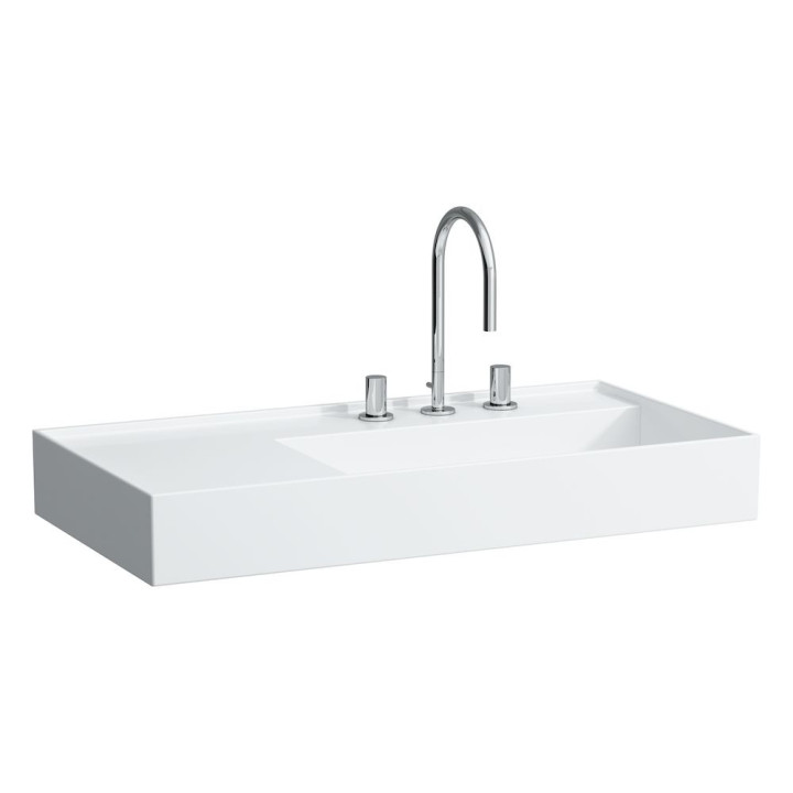 Umywalka ścienna 900 x 460 mm SaphirKeramik bez otworu laufen Kartell- sanitbuy.pl