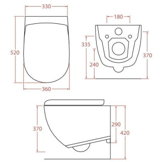 Miska wisząca Artceram File 2.0, bez kołnierza, 52x36cm, zync yellow 