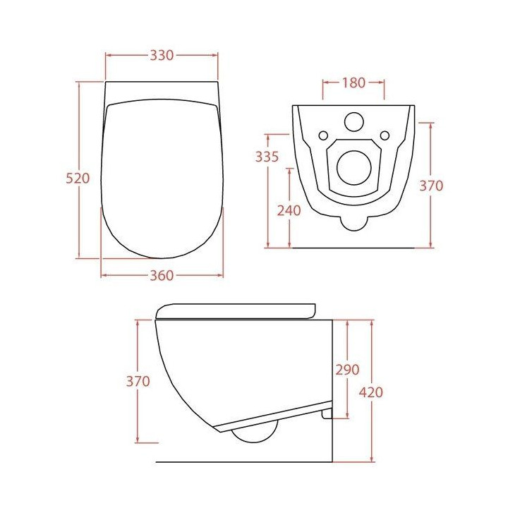 Miska wisząca Artceram File 2.0, bez kołnierza, 52x36cm, zync yellow 