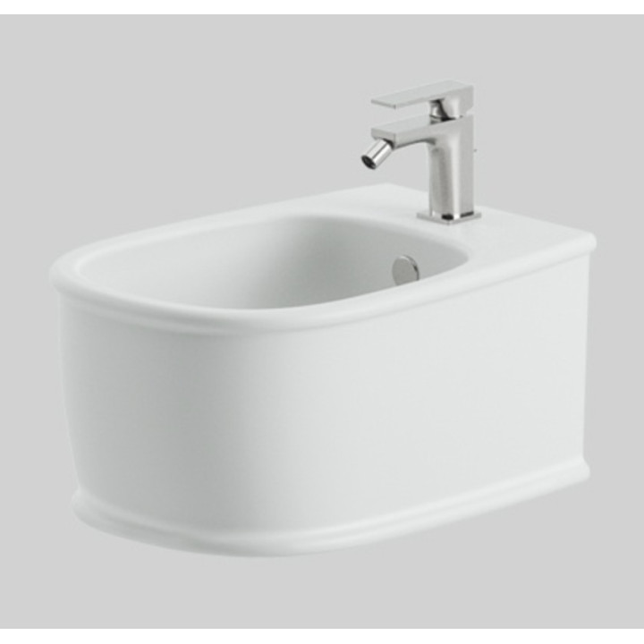 Bidet wiszący Artceram Atelier, 52x37cm, otwór na baterię, biały