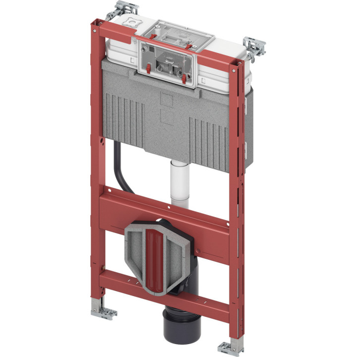 Uniwersalny stelaż podtynkowy WC TECEbase, wysokość 1120mm, ze spłuczką
